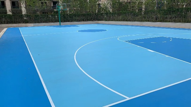 浙江省嘉興市嘉善縣硅PU籃球場案例