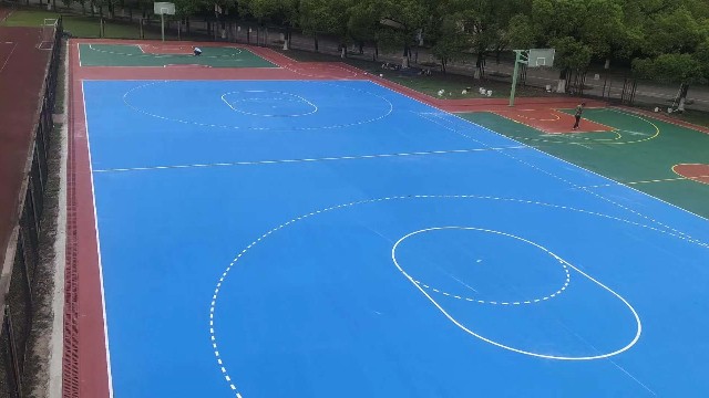 上海市環(huán)保硅PU籃球場